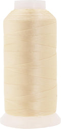 Mandala Crafts Ivory Heavy Duty Thread -1500 Yds Tex 70 Thread for Sewing Drapery Jeans Leather Hair - Bonded Polyester Thread Outdoor Marine Upholstery Threads