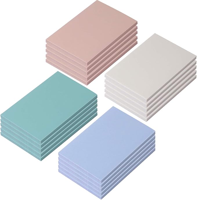 ZOENHOU 20 PCS 4 x 6 Inch Rubber Stamp Carving Blocks, Colorful Linoleum Blocks for Printmaking, Stamp Making
