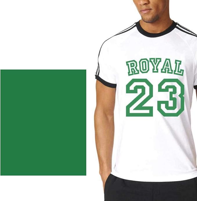 JANDJPACKAGING Green Heat Transfer Vinyl Bundle: 10 Pack 12"x10" Sheets, HTV Vinyl Sheets for Cricut & Silhouette Cameo or Home Iron On Vinyl T-Shirts & Fabrics