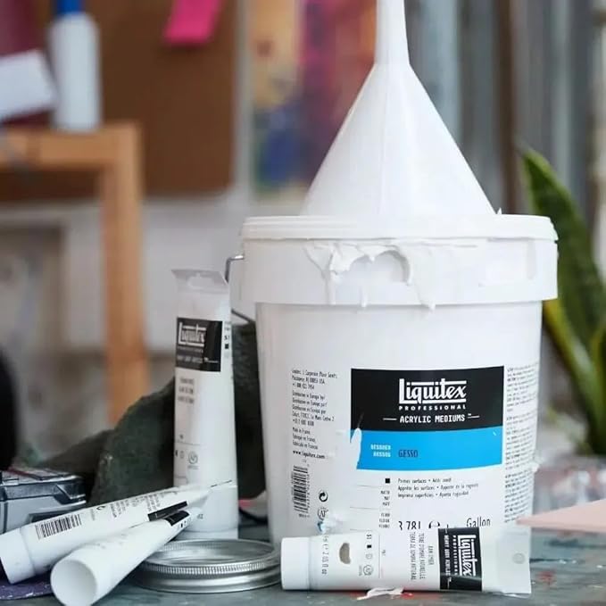 Liquitex Professional Gesso Surface Prep Medium, 473ml (16-oz), White
