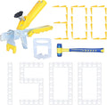 Tile Leveling System with Tile Plier 1500Pcs Piece Tile Spacers Clips 300Pcs Piece Reusable Wedges and 1 Rubber Mallet Tile Tools Set for Stone Installation (1/16"(1.5 mm)