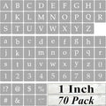 1 Inch Alphabet Letter Stencils for Painting - 70 Pack Letter and Number Stencil Templates with Signs for Painting on Wood, Reusable Alphabet and Numbers Stencils for Chalkboard Wood Signs & Wall Art
