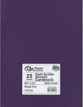 PA Paper Accents Stash Builder Cardstock 8.5" x 11" Royal Iris, 65lb colored cardstock paper for card making, scrapbooking, printing, quilling and crafts, 25 piece pack