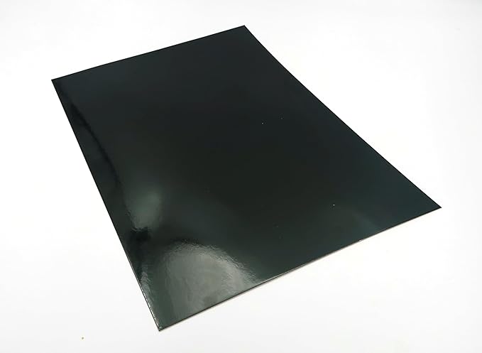 TGXRZX Metallic Black Cardstock Paper,Size 8 "x 11" (250gsm), 15PCS,Mirror Finish Gold Foil Board for Crafting, Invitations, and Decorations,Die Cut and Plotter,Card Making (Black)