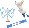 Olikraft Crochet Yarn Winder for Crocheting and Umbrella Swift (with Skein Holder) Combo Set - Yarn Spinner for Crocheting, Cake Ball Winder, Roller, Baller, Spooler