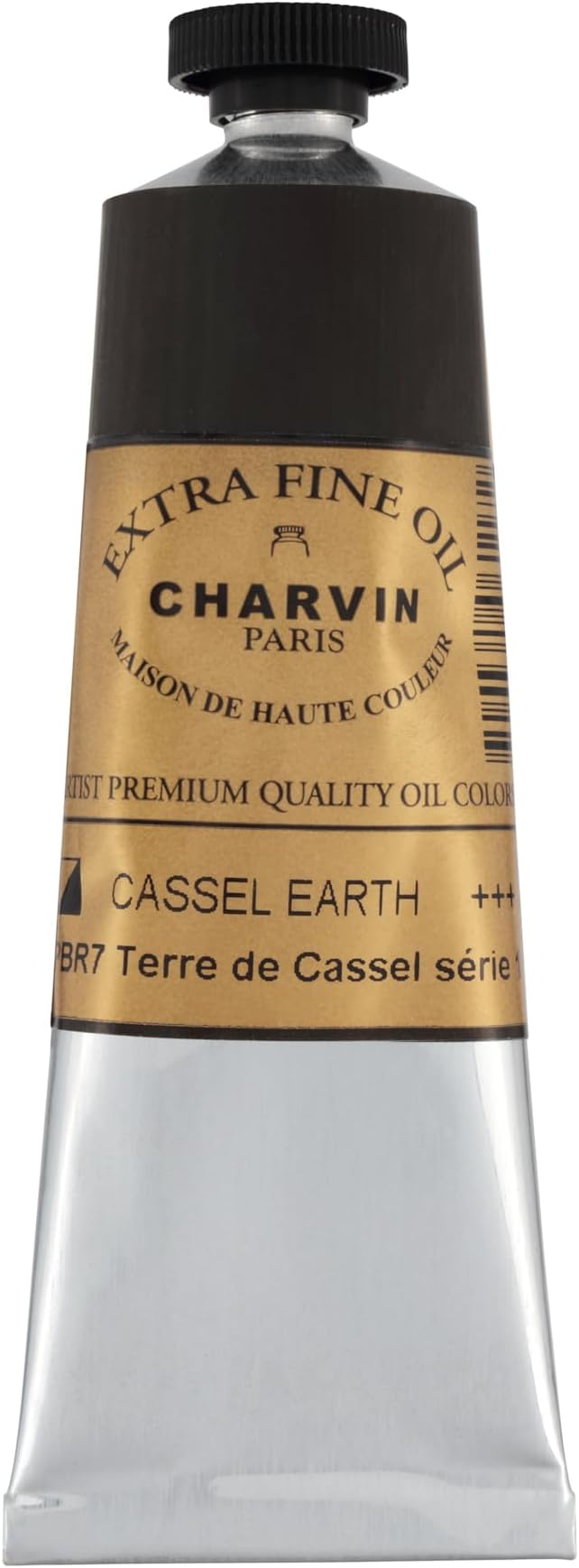 Charvin Extra Fine Oil Paint, Cassel Earth 60 mL - Triple-Milled, Rich Texture, Poppy Oil-Based, Light-Fast, Handmade, Archival Quality