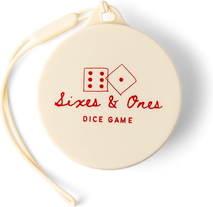 Vango Sixes & Ones Dice Game – 6 Curated Dice Games All in One, Expandable Rolling Cup to Play Anywhere – for Kids, Adults, Families, Travel, Perfect for Game Nights