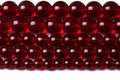 Smooth Garnet Red Glass Crystal Round Loose BeadsFor Jewelry Making DIY Bracelet Necklace Accessories 8mm 51pcs 15" Strand (Garnet Red Glass, 8mm)