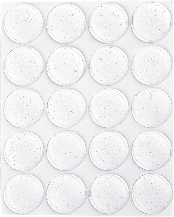 200-Piece Epoxy Resin Dome Stickers – Self-Adhesive Dots for DIY Crafts, Bottle Caps, Hair Bows, Scrapbooks, Jewelry & Pendants,1-Inch,Glitter