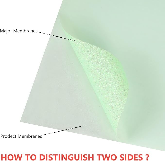 guangyintong Glow Glitter Light Green Heat Transfer Vinyl HTV Rolls, 12" x 8ft Iron on Vinyl for T-Shirts, Glitter HTV Vinyl for All Cutter Machines Easy to Cut & Weed for DIY Design