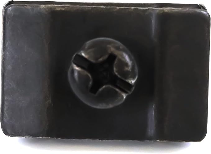 Gridwall Joining Clip Connectors for Grid Panels, Powder-Coated or Chrome Plated Steel (Quantity 20) (20, Black)
