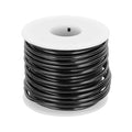 MECCANIXITY 9 Gauge Anodized Aluminum Craft Wire Bendable Bonsai Training Wire 56 Feet 3mm for Sculpting Crafts Wreath Floral Beading Jewelry Making, Black