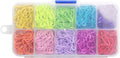 Colorful Metal Knitting Pins Stitch Markers Pear Shape Safety Pins for Sewing Clothing DIY Craft Making with Storage Box Knitting Counter Crochet Needle Clip Ring(10 colors-500pcs)
