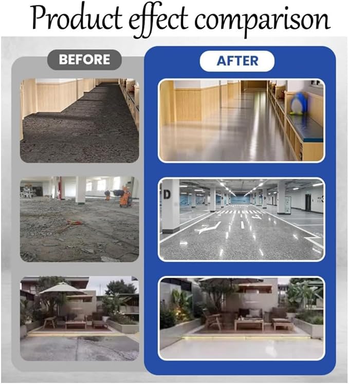 Louis Forest Epoxy Floor Paint, High-Gloss Marble Effect Epoxy Floor Coating (Dark Gray,1pcs)