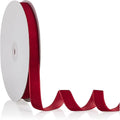 5/8" X 20 Yards Red Velvet Ribbon for Christmas Tree Wreath Decoration Handmade Crafts Ornaments Gift Wrapping & Bow Making