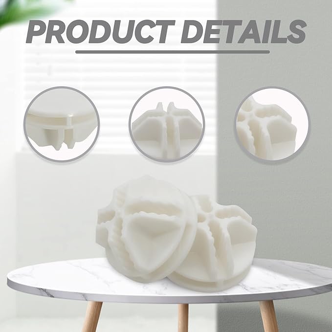 32 Pcs White Plastic Connector, Wire Grid Cube Connector for Modular Closet Storage Organizer and DIY Wire Cube Storage Unit
