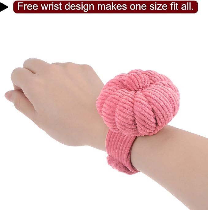 HARFINGTON Wrist Pin Cushions Band Sewing Needle Cushion Needle Holder Pincushions with Adjustable Strap Fit All Wrist Sizes for Sewing Quilting Needlework DIY Crafts, Dark Yellow