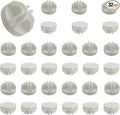 32 Pcs White Plastic Connector, Wire Grid Cube Connector for Modular Closet Storage Organizer and DIY Wire Cube Storage Unit