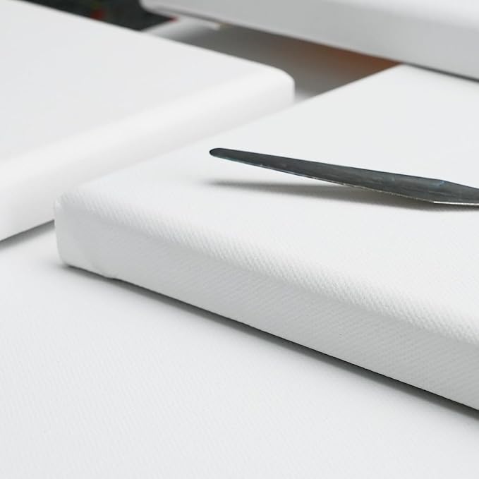 PHOENIX 30x30 Inch 2 Pack Artist Canvas - Extra Large Square Stretched Canvases for Painting - 3/4 Inch Profile, 100% Cotton 11 Oz. Gesso Primed White Blank Professional Canvas Oil & Acrylic Paints
