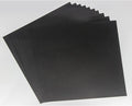 Opaque Black Plastic Sheets, 7.5mil (.0075") 12” X 12” Craft PET Film, PET Stencil Material, Glossy and Flexible Plastic Sheet for Crafts, Cricut, Silhouette Cameo, Sign Makers (10 Pack)