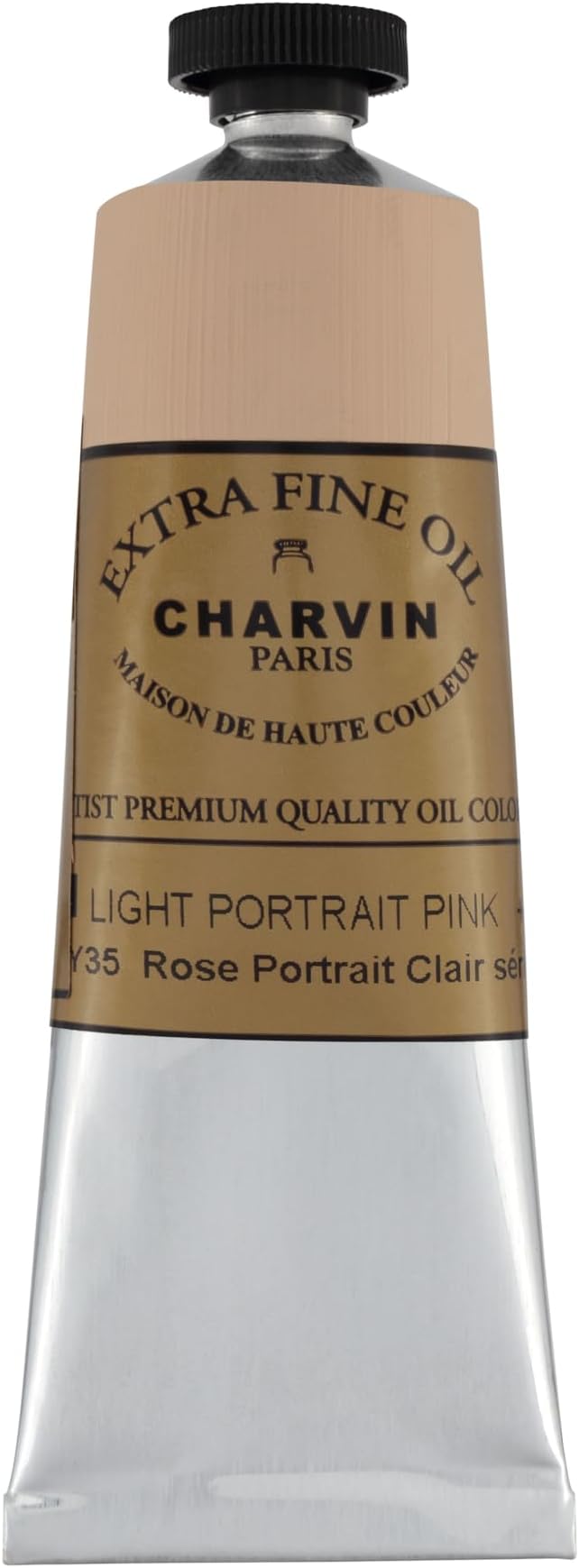 Charvin Extra Fine Oil Paint, Light Portrait Pink 60 ml - Triple-Milled, Rich Texture, Poppy Oil-Based, Light-Fast, Handmade, Archival Quality