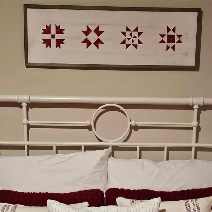 Barn Quilt Stencils for Crafts Reusable 12” Quilt Block Stencil Drawing Templates for Painting on Wood Wall Canvas Fabric