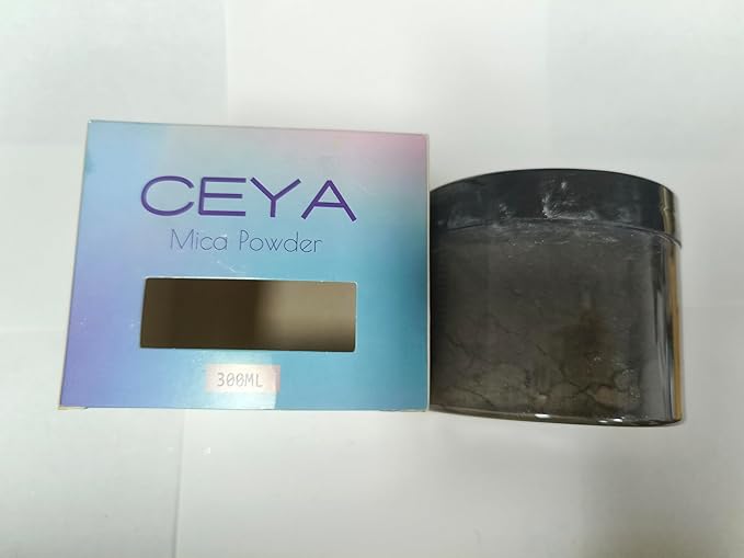 Ceya Mica Powder, 5.3oz/ 150g Silver Grey Pearlescent Effect Colorant Pigment Powder for Epoxy Resin, Tumblers, Slime Bath Bomb, Soap Dye, Slime, Candle, Resin Crafting, Paint, Jewelry, Nail Polish