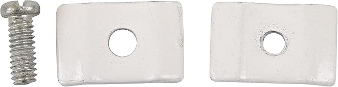 Gridwall Joining Clip Connectors for Grid Panels, Powder-Coated or Chrome Plated Steel (Quantity 20) (20, White)