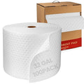 Oil Absorbent Pads Roll | 16"x20" Oil-Only Spill Mat 100-Pack | Industrial Spill Control for Oil & Fuel(32 Gal/Box) | Repels Water Absorbing Rolls