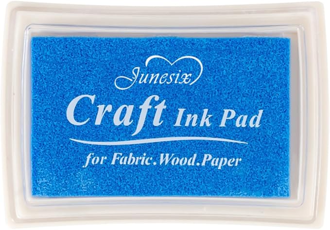 Blue Ink Pad Finger Washable Kids Stamp Ink Pad for Rubber Stamps Paper Scrapbooking