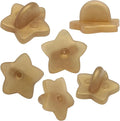 100 Pack Star Shape Rubber Pin Backs, Lapel Pin Backing Locking Pin Keepers, Brooch Holder for Uniform Badge Hat Tie（Gold）