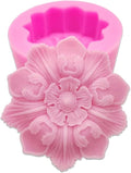 3D Silicone Soap Molds Flower Shape Silicone Mold for Soap Making Soap Bath Bomb Mold Shapes DIY Handmade Decorating Mould Tools