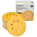 5-Inch 8-Hole Hook and Loop Sanding Discs 800-Grit Random Orbit Sandpaper, 50-Pack