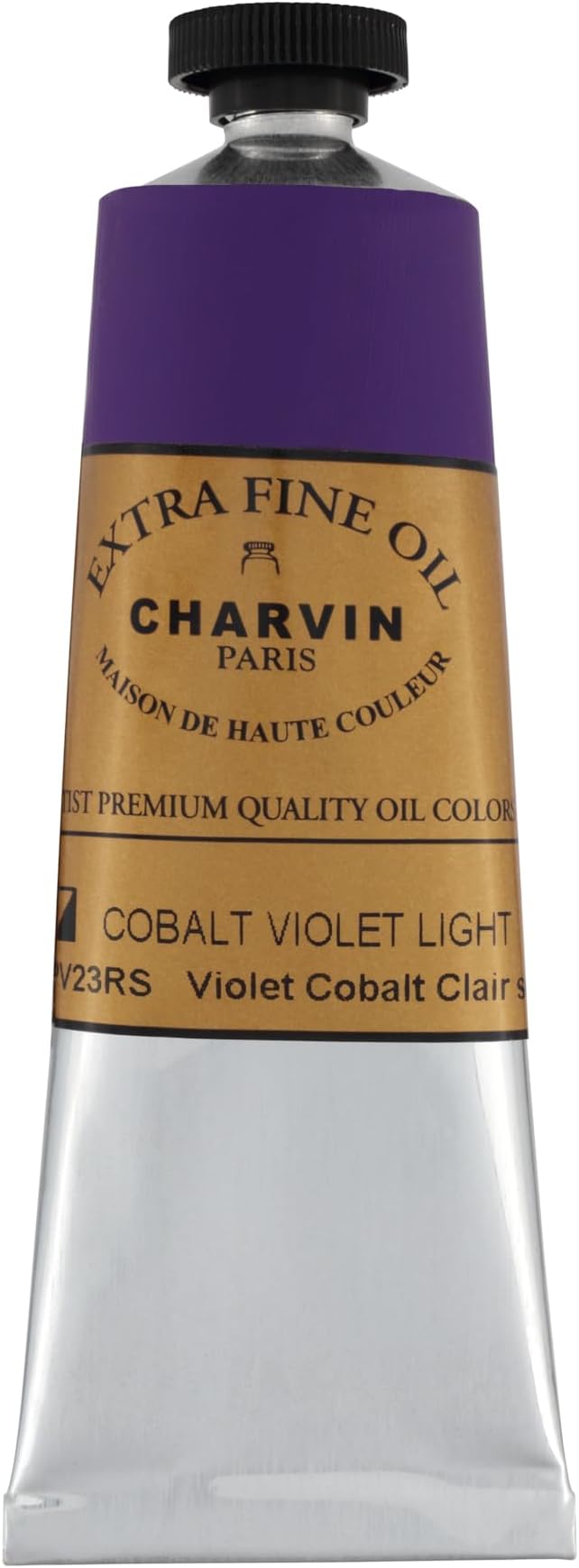 Charvin Extra Fine Oil Paint, Cobalt Violet Light Hue 60 ml - Triple-Milled, Rich Texture, Poppy Oil-Based, Light-Fast, Handmade, Archival Quality