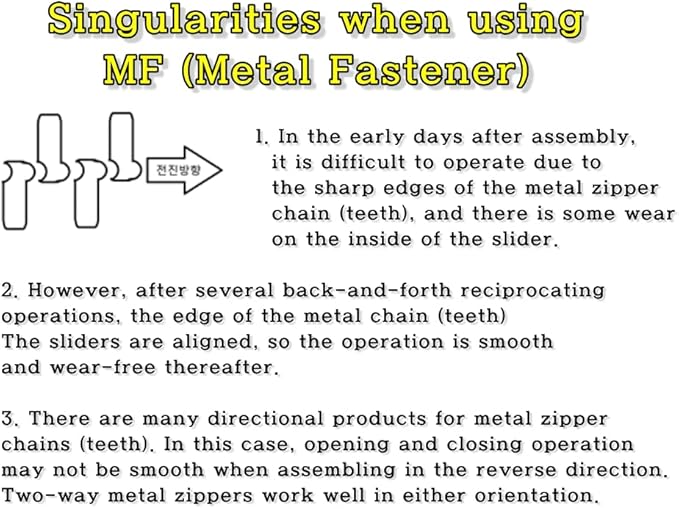 GODO MF5-2EA Metal Zipper Slider Repair Replacement Kits - #5 Single or Double Puller