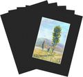 ZBEIVAN 8x10 Black Picture Mats with Core Bevel Cut Frame Mattes for 5x7 Pictures - Pack of 5