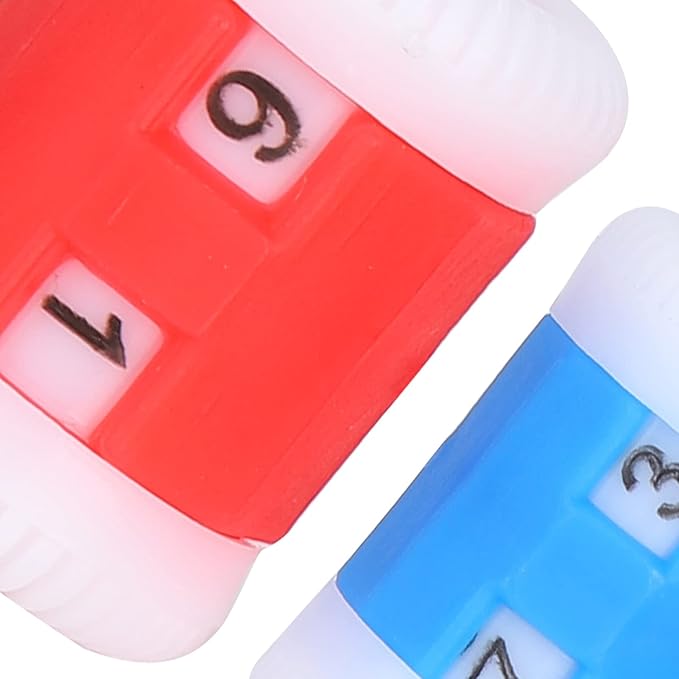 Plastic Knit Counter Knitting Crochet Stitch Marker Row Ring Sewing Tool Craft Accessories Two Color(One Set)
