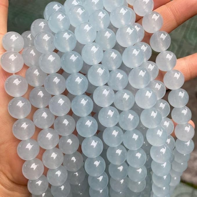 90PCS 4MM Cyanihalite Beads Round Loose Stone Beads for Jewelry DIY Energy Stone Healing Power Bracelet 15"