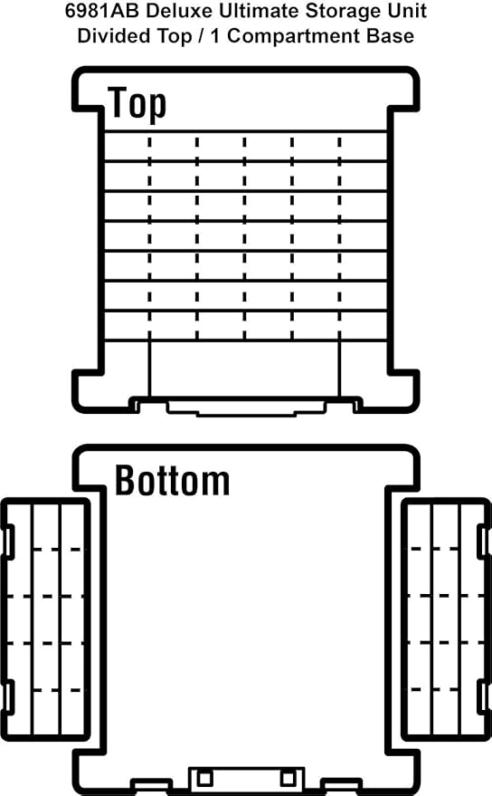 ArtBin 6981AB Super Satchel Deluxe Divided Base, Large Portable Art & Craft Organizer with Drawers, [1] Plastic Storage Case, Clear