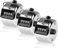 Tally Counter, 4-Digit Clicker Counter, Metal Hand Tally Counters Clicker Pitch Counter for Counting, Knitting, Coaching, Golf, Lap, Fishing