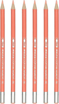 PATIKIL Watercolor Pencil, 6Pcs Water Soluble Pencils for Blending, Coloring, Sketch Drawing, Painting, Light Orange Red