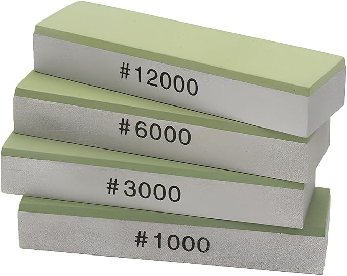 Small Travel-Portable Diamond Resin Sharpening Stone - 3000 Grit Whetstone Knife Sharpener