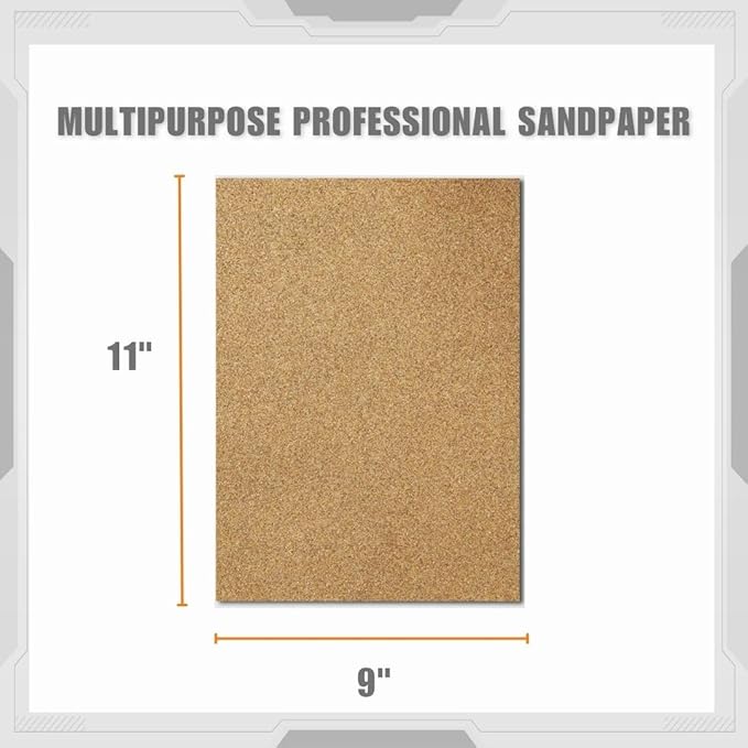 Multipurpose Sanding Sheets Assorted Grits: (25) 80, (25) 12, and (25) 220. 75PK..