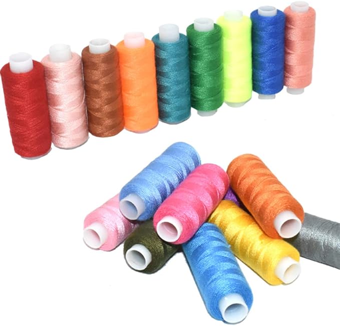 Sewing Thread 30 Colors Sewing Industrial Machine and Hand Stitching 250 Yards Each Sewing Thread Polyester