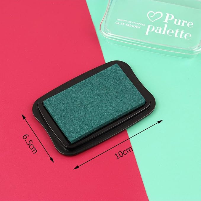 Dizdkizd Ink Pad Set, European Vintage Color Pigment Ink Pad, 12 Colors High Ink Quantity Stamp Pads for Rubber Stamps, Paper, Scrapbooking, Wood Fabric and Craft Supplies