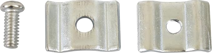 Gridwall Joining Clip Connectors for Grid Panels, Powder-Coated or Chrome Plated Steel (Quantity 10) (10, Chrome)