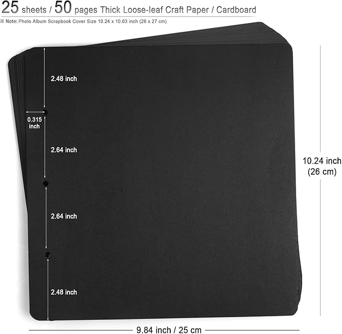 Photo Album DIY Scrapbook, 10x10 inch 50 Pages Vintage Leather Cover Three-Ring Binder Picture Booth Albums + 9 Colors 408pcs Self Adhesive Photos Corners for Memory Keep (Family Tree, Cyan)