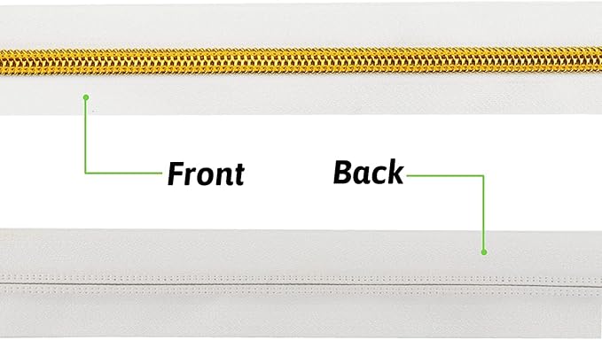 DOITEM 16.5 Yards 3 Pieces Sewing Zippers #5 Nylon Coil Zippers Assorted Zipper for Sewing with 30 Zipper Sliders for DIY Tailor Sewing Crafts Supplies, White