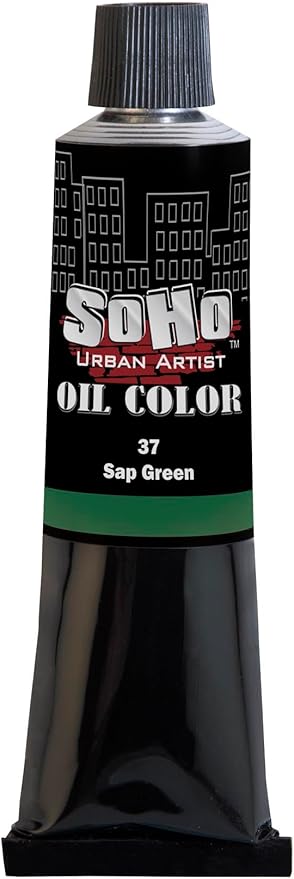 Soho Urban Artist Oil Paint - Sap Green, 170 ml Tube - Best Valued Oil Colors for Painting, Excellent Pigment Load