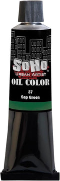 Soho Urban Artist Oil Paint - Sap Green, 170 ml Tube - Best Valued Oil Colors for Painting, Excellent Pigment Load